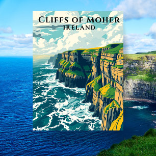 Postal Acantilados de Moher Irlanda Wild Atlantic Way