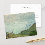 Postal Acantilados de Pourville | Claude Monet<br><div class="desc">Acantilados en Pourville (1882) por el artista impresionista francés Claude Monet. El cuadro original es una vista panorámica de los verdes acantilados que dominan el mar. Utilice las herramientas de diseño para agregar texto personalizado o personalizar la imagen.</div>