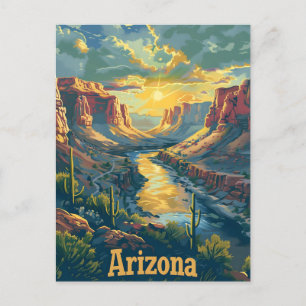 Postal Acantilados del desierto de Arizona
