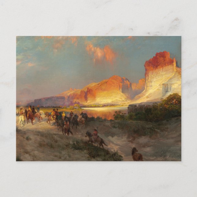 Postal Acantilados del Río Verde, Wyoming (Anverso)