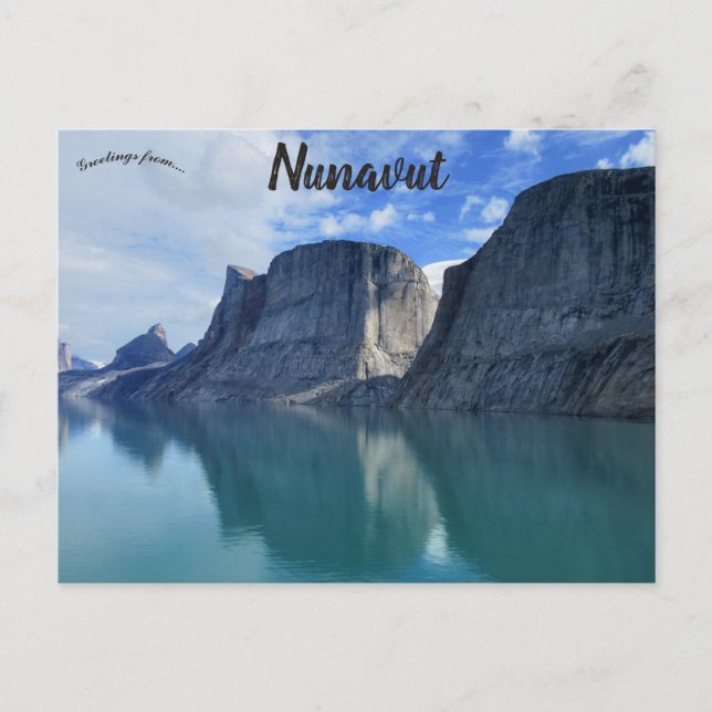 Postal Acantilados en Nunavut Canadá (Anverso)