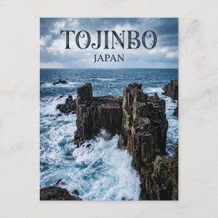 Postal Acantilados Tojinbo Japón