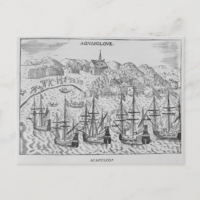 Postal Acapulco, del Nouveau de Jean-Baptiste Labat (Anverso)