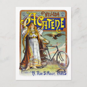 Postal Acatène Velleda Poster francés de publicidad de co