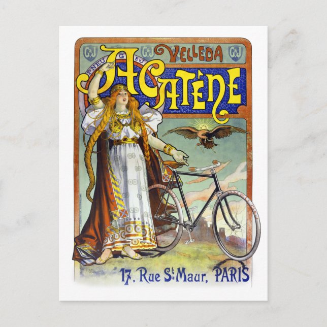 Postal Acatène Velleda Poster francés de publicidad de co (Anverso)