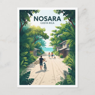 Postal Acceso de surf a Playa Guiones, Nosara Costa Rica