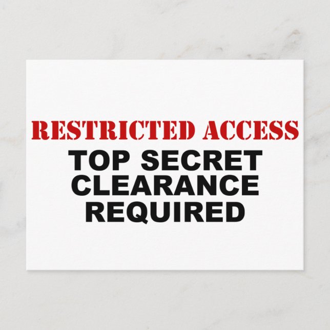 Postal Acceso restringido (Anverso)