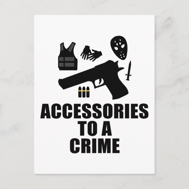 Postal Accesorios a un crimen (Anverso)