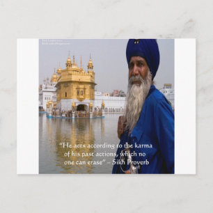 Postal Acciones Sikh/Karma Proverb