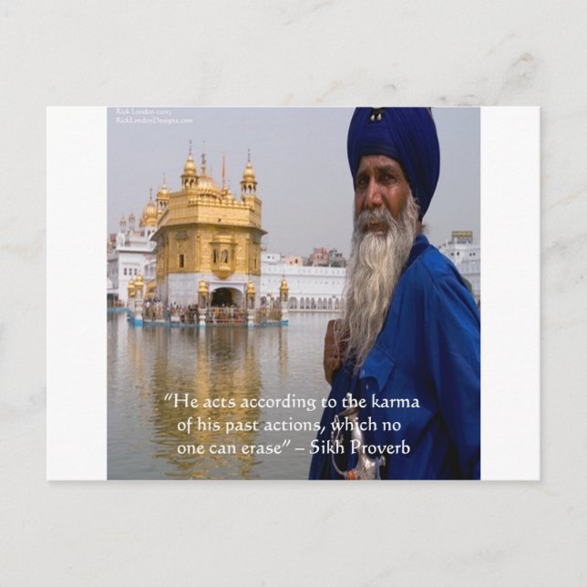 Postal Acciones Sikh/Karma Proverb (Anverso)