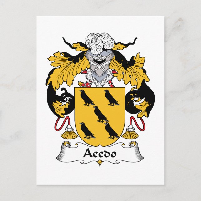 Postal Acedo Family Crest (Anverso)