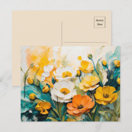 Postal Aceite de Aceite Vibrante Springtime