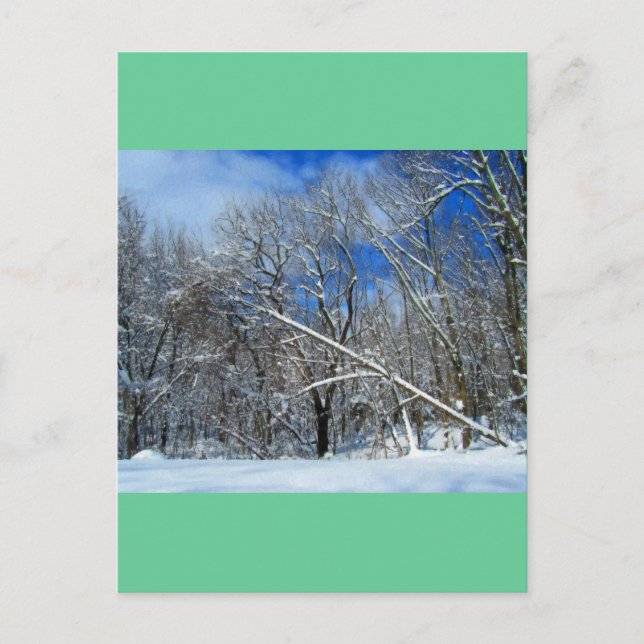 Postal Aceite de Blizzard Trees (Anverso)