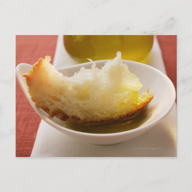 Postal Aceite de oliva con pan blanco (Anverso)