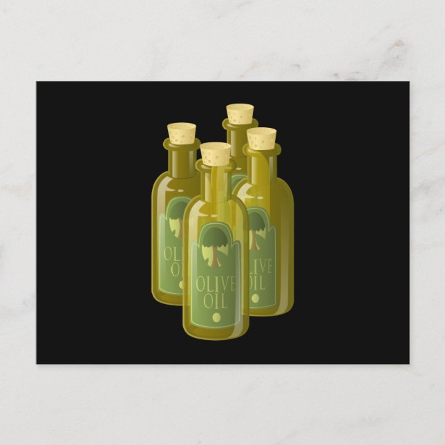 Postal Aceite de oliva de Glitch Food (Anverso)