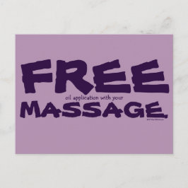 Postal Aceite gratis sin PERSONALIZABLE con marketing de 