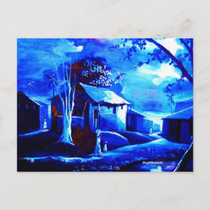 POSTAL ACEITE INMOBILIARIO EN CANVAS POR MOJISOLA A GBADA