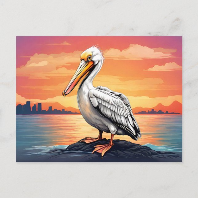 Postal Aceite pelicular blanco americano (Anverso)