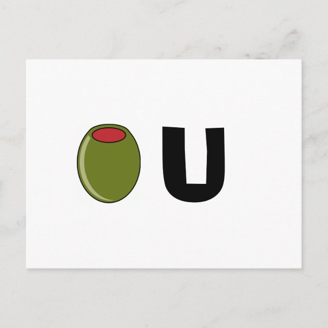 Postal Aceituna verde (Anverso)