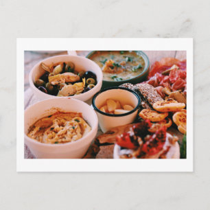 Postal Aceitunas de queso deliciosas de comida festiva