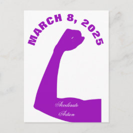 Postal Acelere la marcha 8 Día de la Mujer 2025