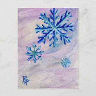 Postal ACEO de copo de nieve