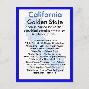 Postal Acerca de California