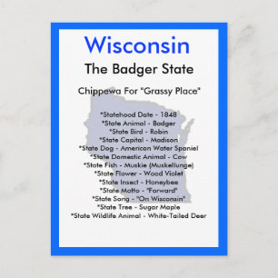 Postal Acerca de Wisconsin