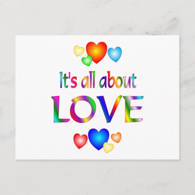 Postal Acerca del amor (Anverso)