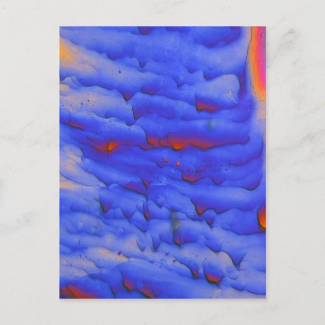 Postal Acetato de cinc bajo el microscopio (Anverso)