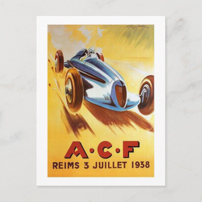 Postal ACF Reims 3 Juillet 1938 (Anverso)