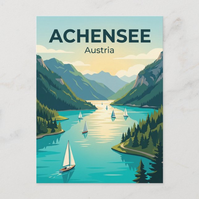 Postal Achensee Austria (Anverso)