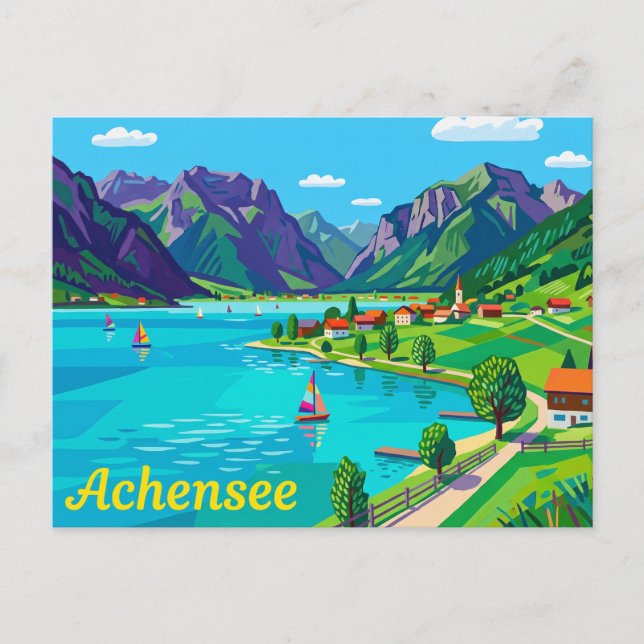 Postal Achensee Austria (Anverso)