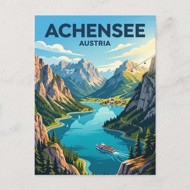 Postal Achensee Austria (Anverso)