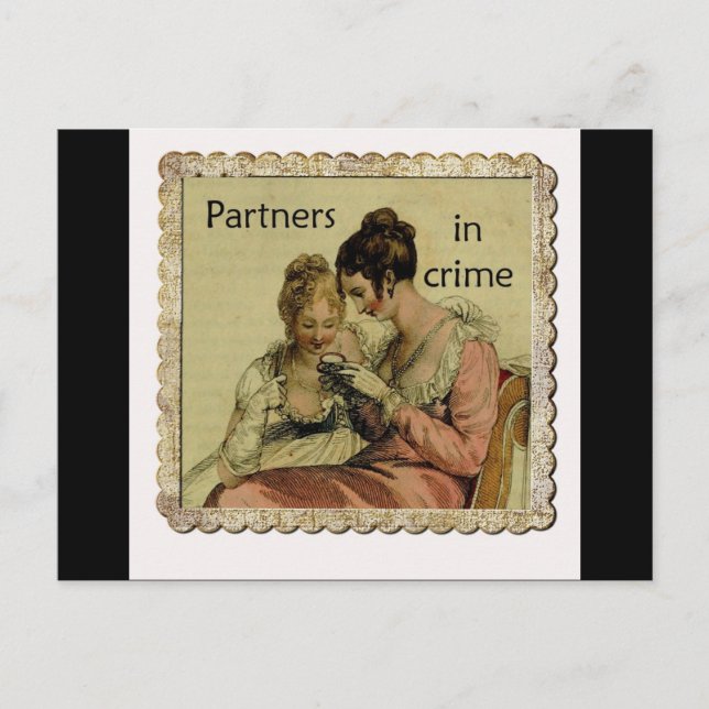 Postal Ackermann Friendship "Partners in Crime" (Anverso)