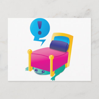 Postal ACOGEDOR monstruo acechando bajo la CAMA