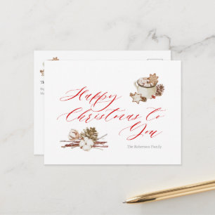 Postal Acogedores deseos de vacaciones