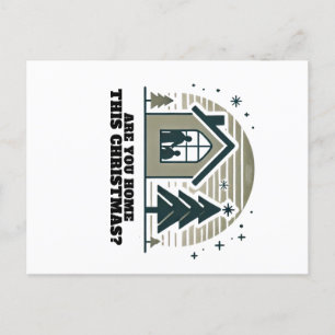 Postal Acogedores Navidades en casa decoración artística