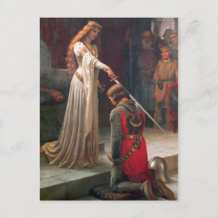 Postal Acolada de Edmund Blair Leighton