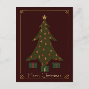 Postal acolchada del navidad