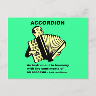 Postal Acordeón (definido con humor)