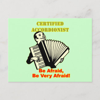 Postal Acordeonista certificado
