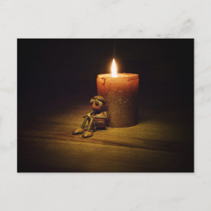 Postal Acorn elf con la vela