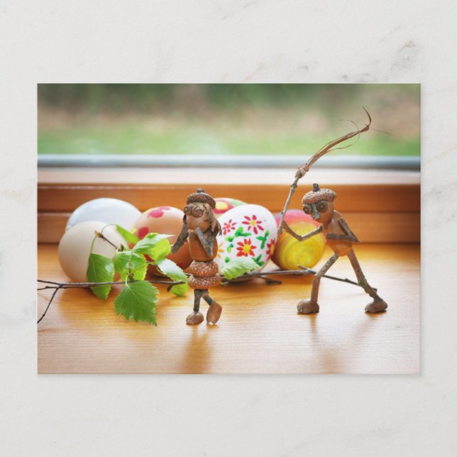 Postal Acorn elves Easter (Anverso)