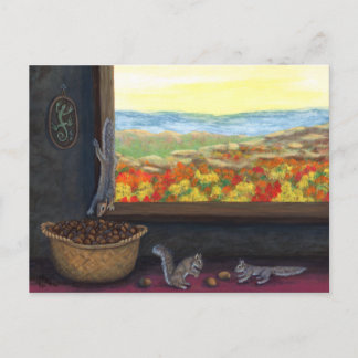 Postal Acorn Thieves Postcard