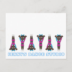 Postal Acrobacias de gimnasia personalizadas Gym Dance St
