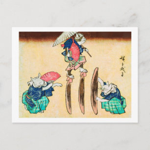 Postal Acrobat Cat, Hiroshige, Ukiyo-e