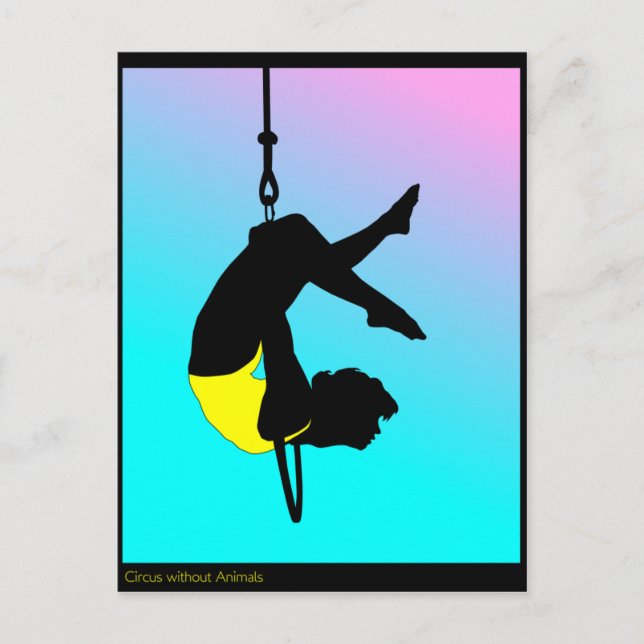 Postal Acrobat del circo contemporáneo (Anverso)