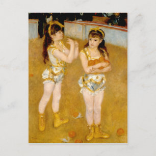 Postal Acróbatas de Renoir en el Cirque Fernando (1879)