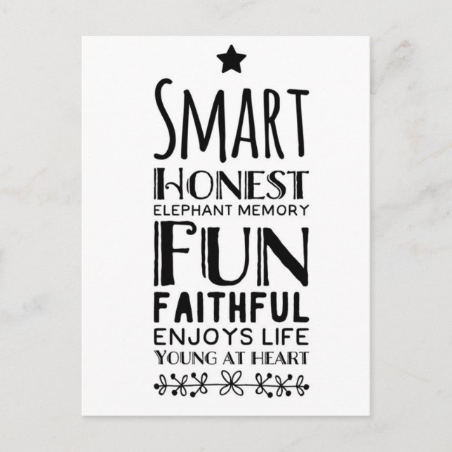 Postal Acrónimo de Sheffey con estrella (Anverso)